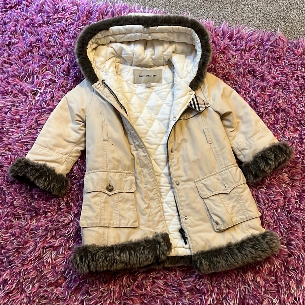 NWOT barely worn Burberry Coat authentic